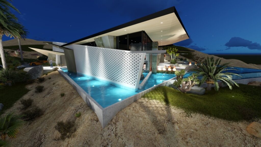 Contemporary Desert Modern Residence Concept by Brian Foster Designs