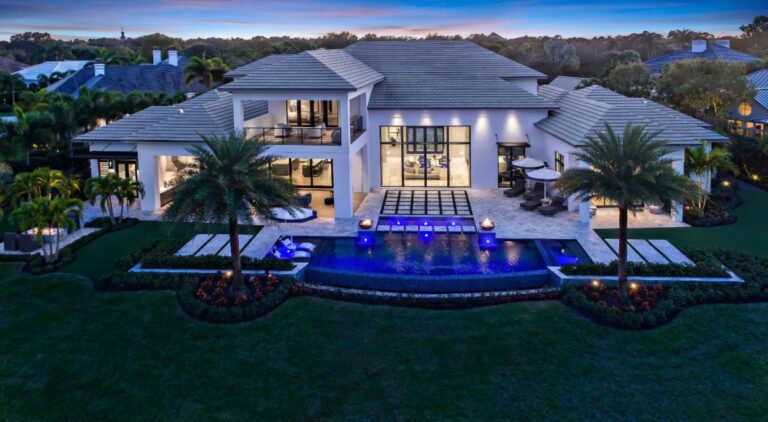 Florida Waterfront Golf Home built by Affinity Construction Group