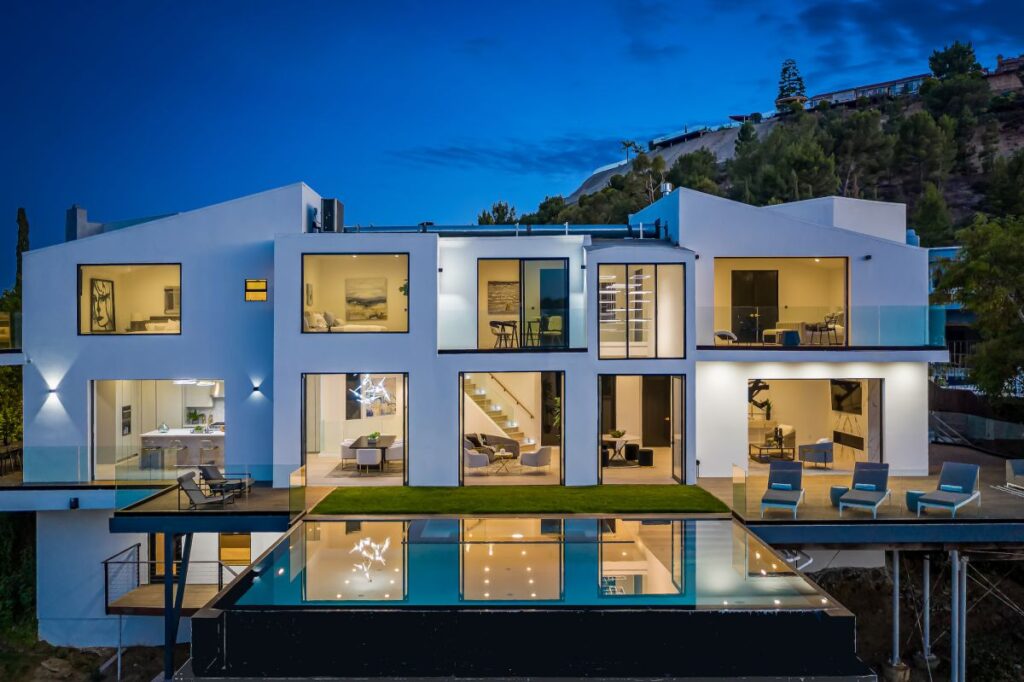 Hollywood Hills House Set Behind Private Gates hit Market