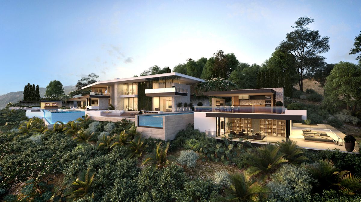 Special Bel Air mansion conceptual design in Los Angeles by CLR Design  Group 