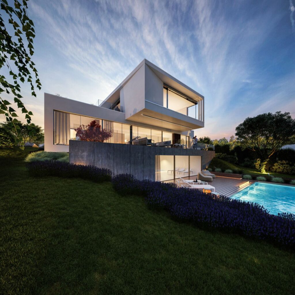 Modern House Concept in Budapest, Hungary by Toth Project