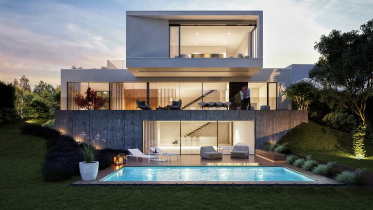 Modern House Concept in Budapest, Hungary by Toth Project