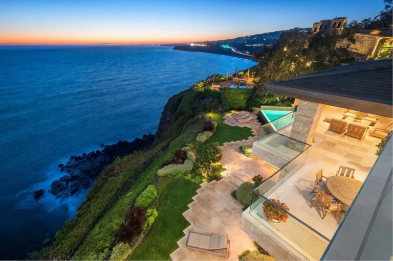 Architectural Masterpiece above The Ocean on The Towering Bluffs of