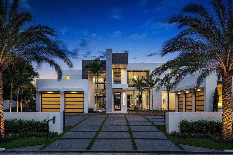 A Newly Clean-lined Designed Boca Raton Home for Sale at $16.5 Million
