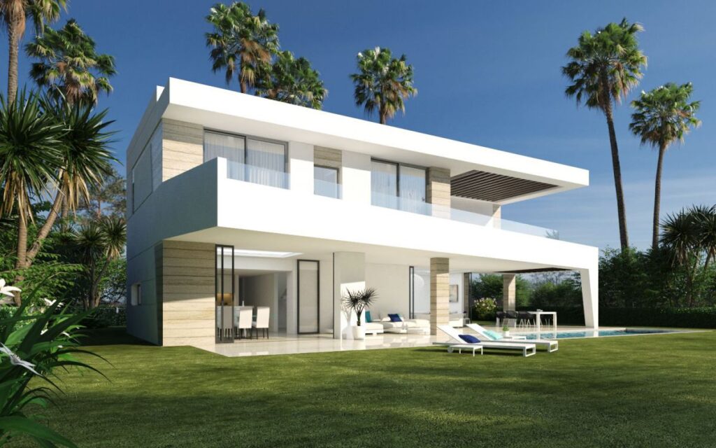 Concept of Contemporary Villa on the New Golden Mile, Marbella, Spain