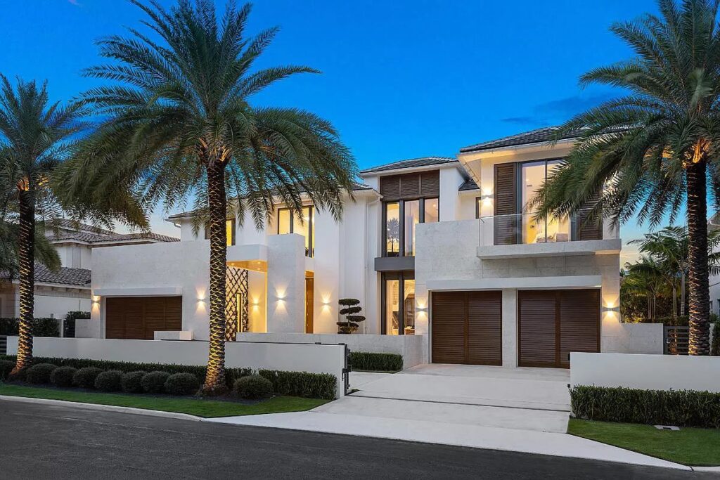 Italian-inspired Waterfront Home in Boca Raton for Sale