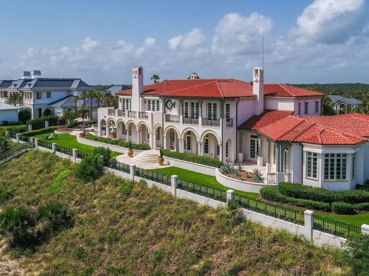 Mediterranean Oceanfront Estate on 2.5 Acres with ResortStyle Pool and