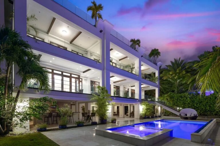 Unique Florida Waterfront Mansion in Miami Beach offers at $21.8 Million