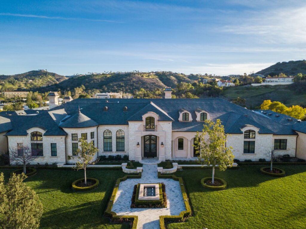 World Class French Modern Hidden Hills Home for Sale