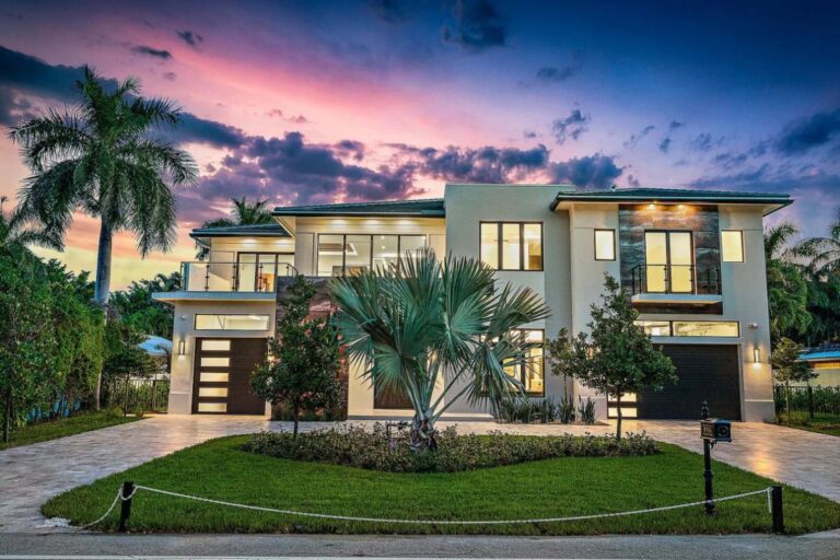 Fully Automated Smart Modern Home in Boca Raton for Sale $5,450,000