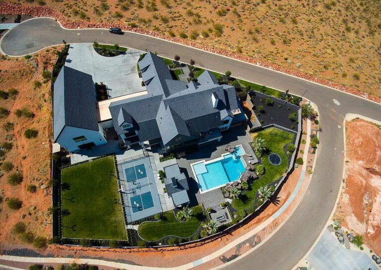 Utah Mountain Sweeping Views Home for Sale in St George at $4,500,000