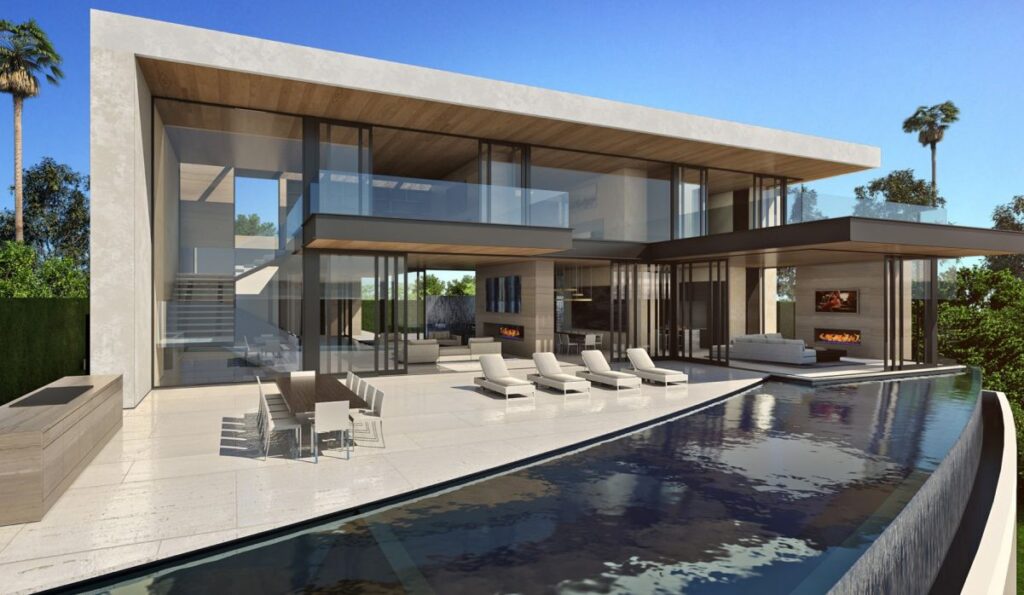 An Architectural Concept of Beverly Hill Mansion by McClean Design