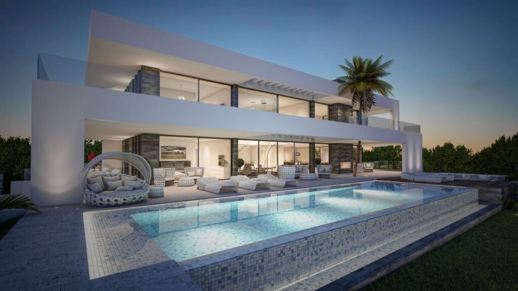 Architecture Concept of Modern Villa Los Flamingos 94 in Spain