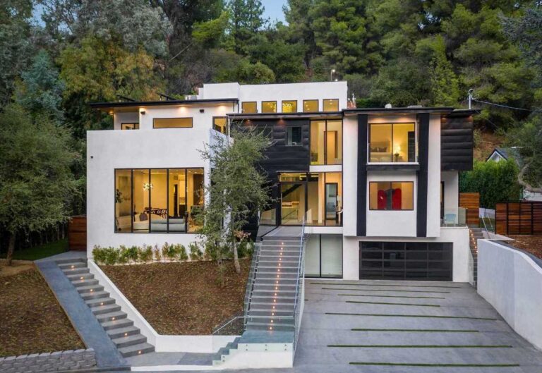 New Contemporary Architectural Home for Sale in Encino at $5,795,000