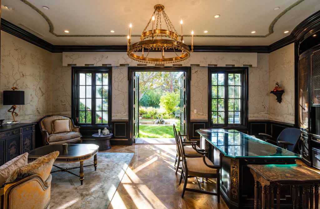 The Beverly Hills Mansion is an immaculate Colonial estate behind the guarded gates of Beverly Park now available for sale. This home located at 10 Beverly Park, Beverly Hills, California; offering 6 bedrooms and 11 bathrooms with over 13,000 square feet of living spaces.