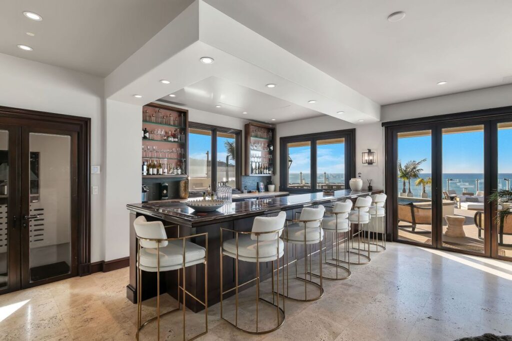 The California Mansion is a massive oceanfront property with expansive panoramic ocean views from every vantage point now available for sale. This mansion located at 417 Paseo De La Playa, Redondo Beach, California; offering 10 bedrooms and 15 bathrooms with over 15,700 square feet of living spaces.