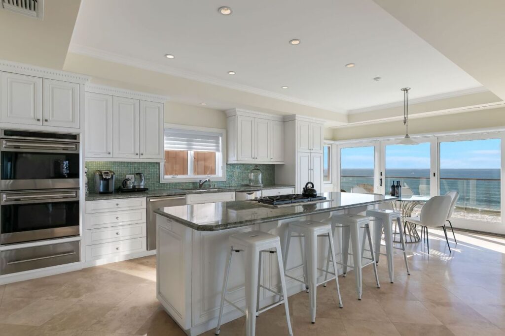 The California Mansion is a massive oceanfront property with expansive panoramic ocean views from every vantage point now available for sale. This mansion located at 417 Paseo De La Playa, Redondo Beach, California; offering 10 bedrooms and 15 bathrooms with over 15,700 square feet of living spaces.