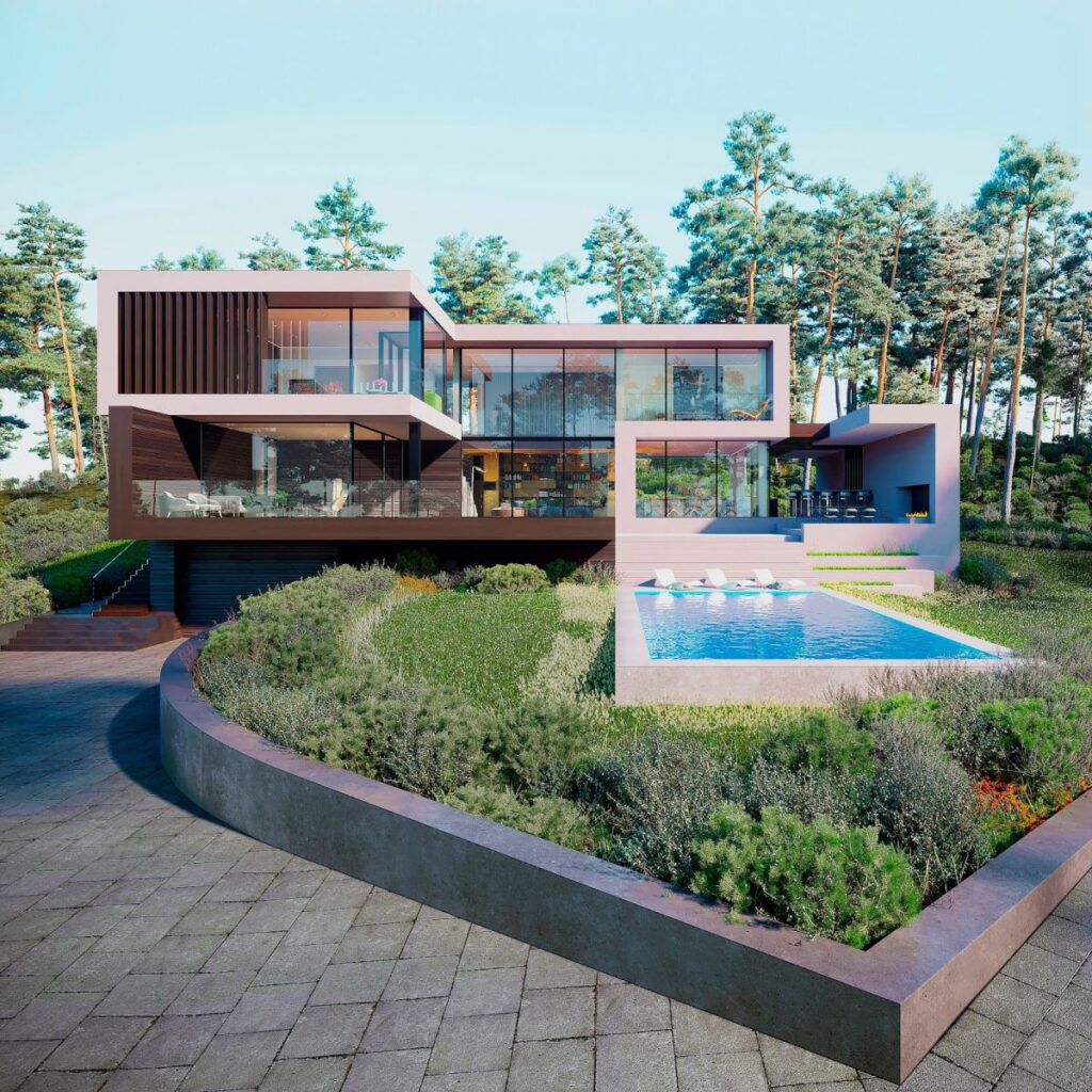Design Concept of Dream House in Forest by Alexander Zhidkov Architect
