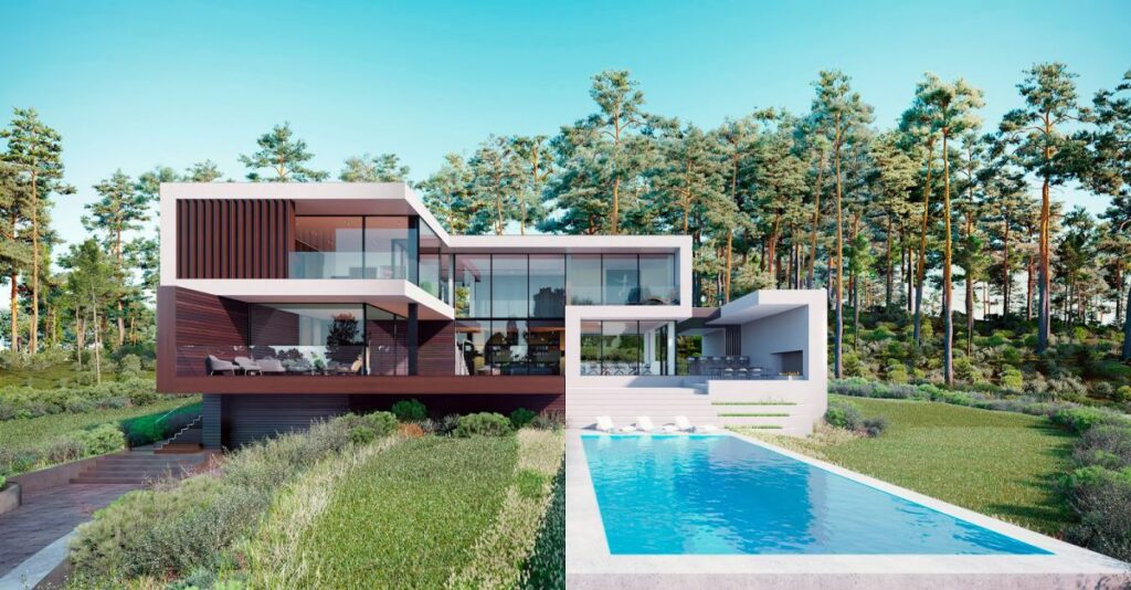 Design Concept of Dream House in Forest by Alexander Zhidkov Architect
