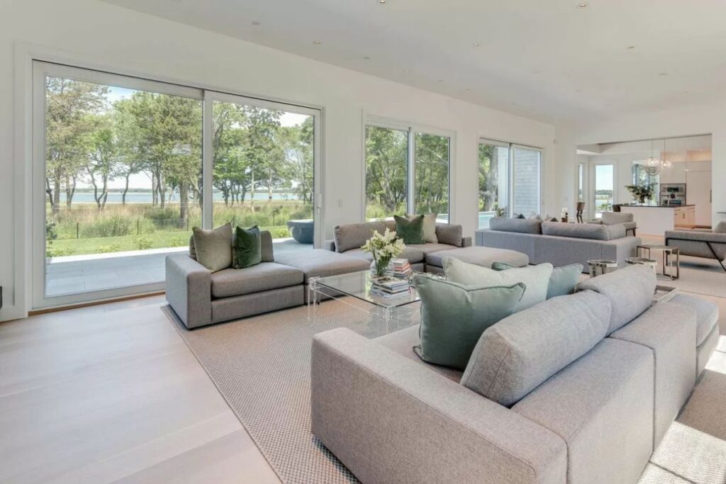The Sag Harbor Home is a luxurious estate in one of the most exclusive waterfront communities in New York now available for sale. This home located at 14 Seaponack Dr, Sag Harbor, New York; offering 8 bedrooms and 12 bathrooms with over 10,000 square feet of living spaces.