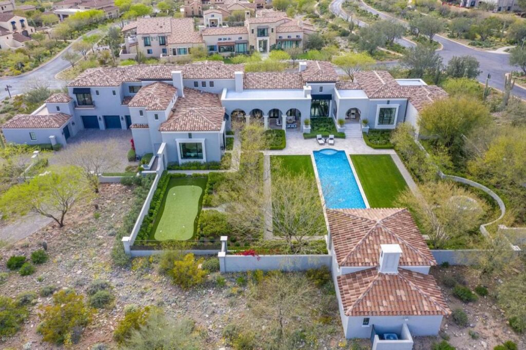 The Scottsdale Home is a stately Salcito and Dale Gardon architectural masterpiece now available for sale. This home located at 10244 E Hualapai Dr, Scottsdale, Arizona; offering 7 bedrooms and 8 bathrooms with over 8,700 square feet of living spaces.
