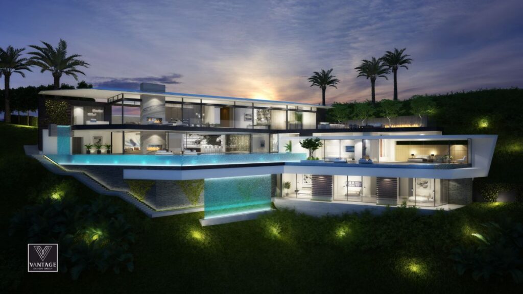 Hollywood Hills Modern Home Design Concept by Vantage Design Group