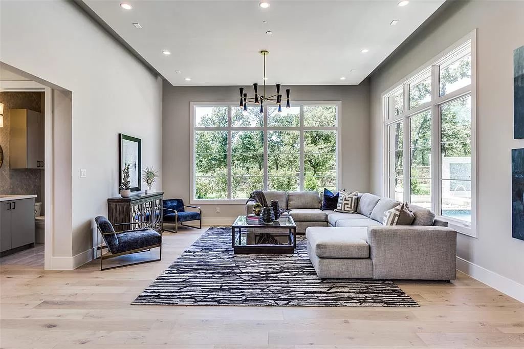 The Transitional Home in Texas is a luxurious new construction with amazing open floor plan and an abundance of natural light now available for sale. This home located at 1826 Seville Cv, Westlake, Texas; offering 5 bedrooms and 7 bathrooms with over 6,000 square feet of living spaces.