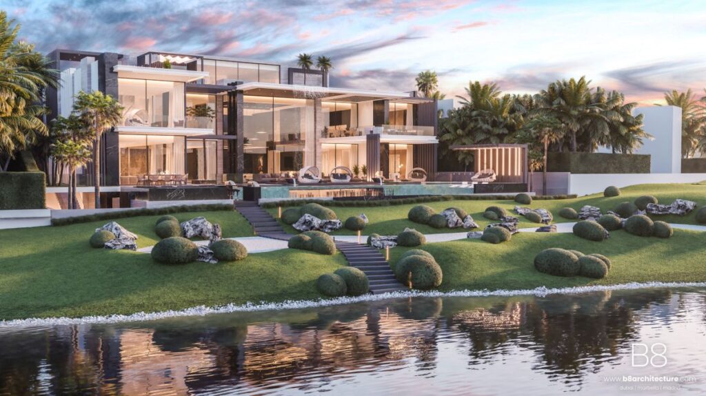 Masterfully Conceptual Design of Emirates Hills Luxury Mansion in Dubai