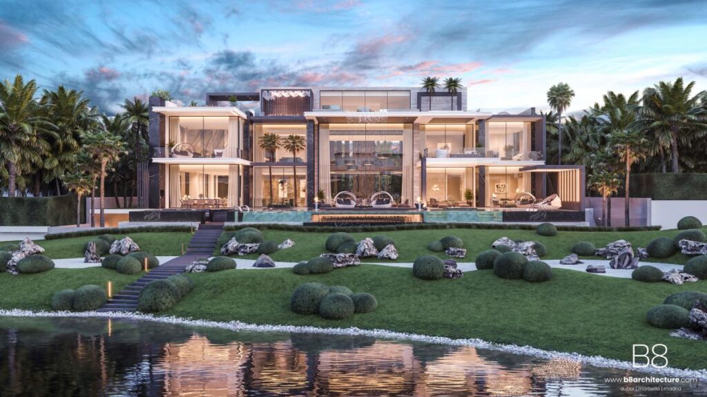 Masterfully Conceptual Design of Emirates Hills Luxury Mansion in Dubai