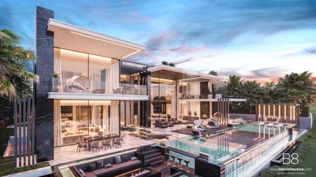 Masterfully Conceptual Design of Emirates Hills Luxury Mansion in Dubai