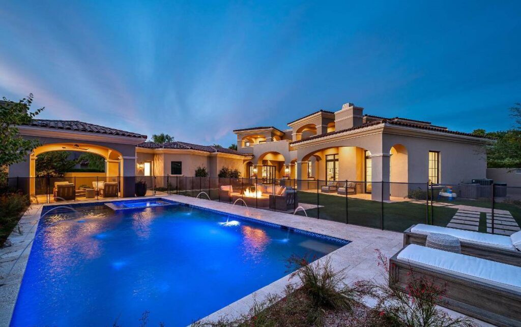 New Modern Mediterranean Home in Scottsdale Sells for $3,995,000