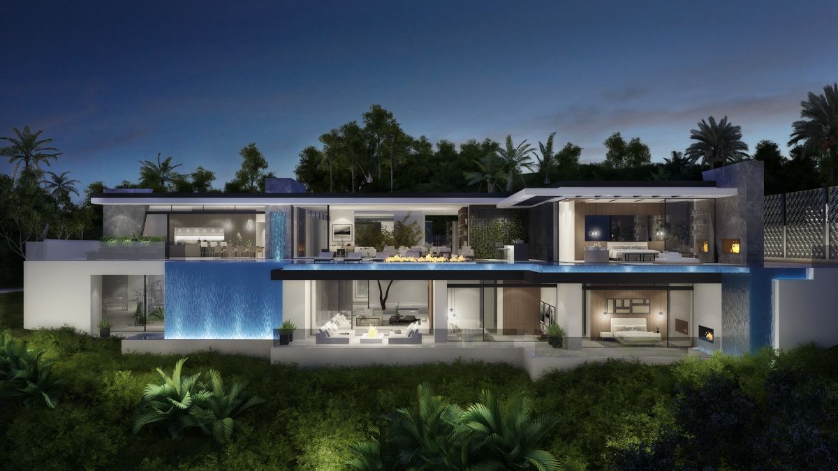 Special Bel Air mansion conceptual design in Los Angeles by CLR Design  Group 