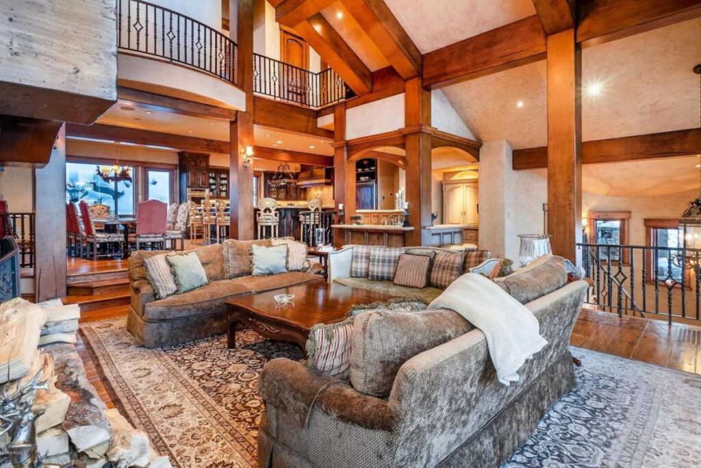 The Utah Property is a luxurious home with old-world craftsmanship and ski lodge comfort now available for sale. This home located at 10663 N Summit View Dr, Heber City, Utah; offering 9 bedrooms and 12 bathrooms with over 12,000 square feet of living spaces.