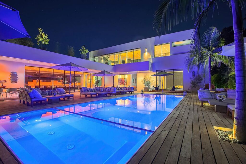 The Beverly Hills Home is an architectural masterpiece is perfect for enjoying the Beverly Hills lifestyle now available for sale. This home located at 9570 Sunset Blvd, Beverly Hills, California; offering 7 bedrooms and 9 bathrooms with over 8,000 square feet of living spaces.