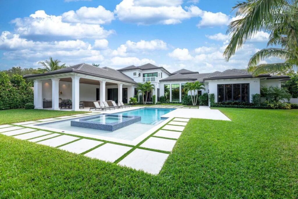 The Florida Home is an unique property with exquisite detail and impeccable design now available for sale. This home located at 111 Clipper Ln, Jupiter, Florida; offering 4 bedrooms and 8 bathrooms with over 7,700 square feet of living spaces. 