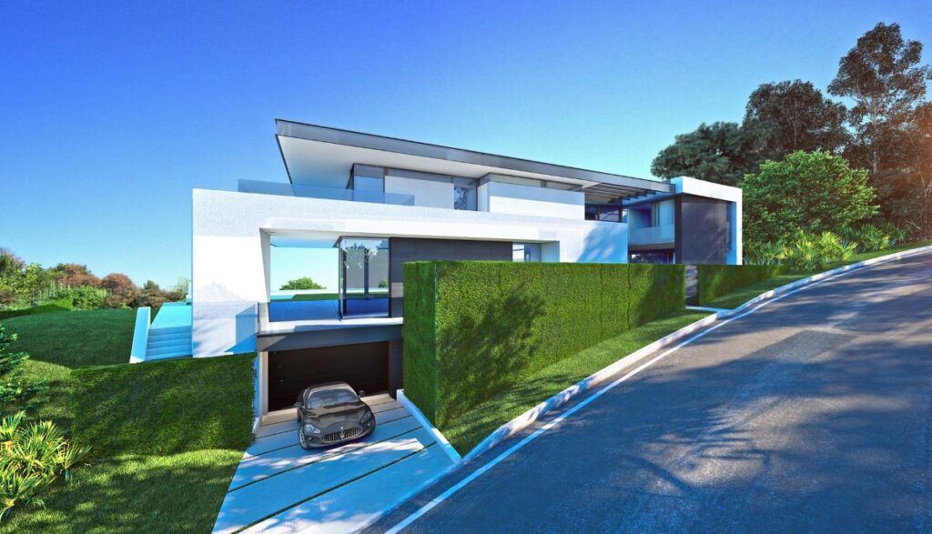 Laurel Way Home Design Concept is a project located in Beverly Hills, Los Angeles was designed in concept stage by acclaimed architect Paul McClean in Modern style; it offers luxurious modern living with 5 bedrooms and 10 bathrooms on 14,500 square feet.