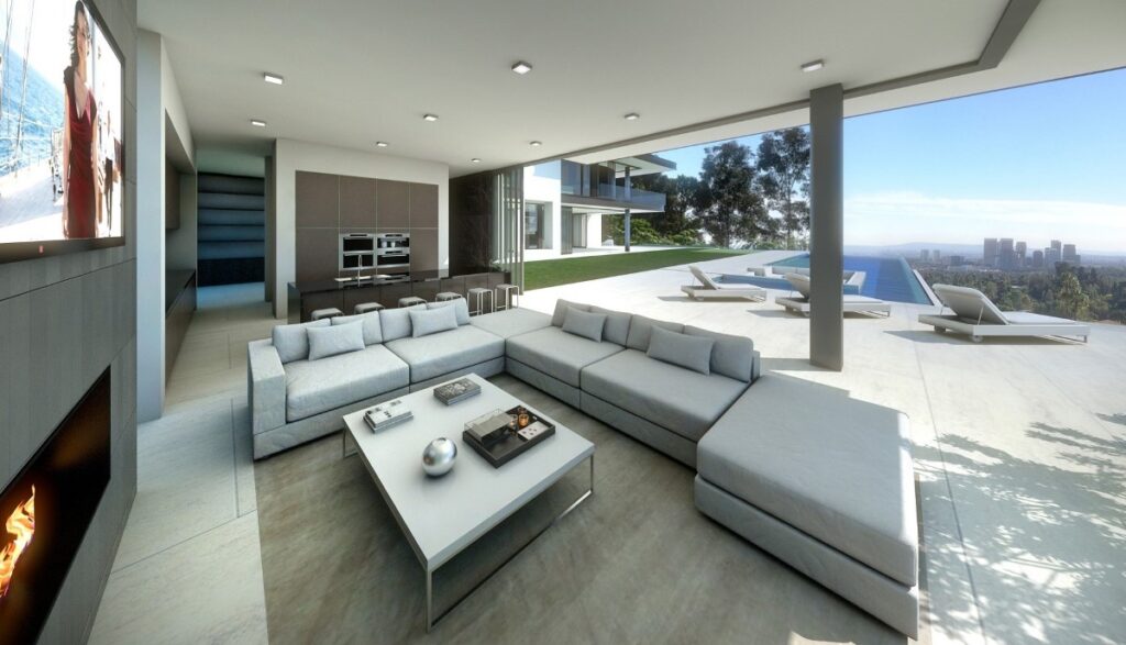 Laurel Way Home Design Concept is a project located in Beverly Hills, Los Angeles was designed in concept stage by acclaimed architect Paul McClean in Modern style; it offers luxurious modern living with 5 bedrooms and 10 bathrooms on 14,500 square feet.