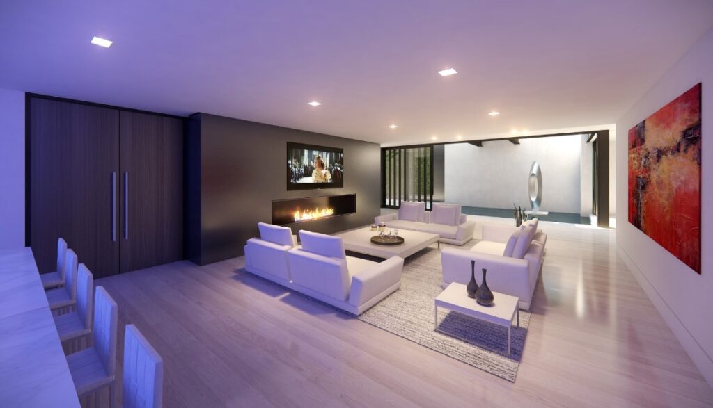 Laurel Way Home Design Concept is a project located in Beverly Hills, Los Angeles was designed in concept stage by acclaimed architect Paul McClean in Modern style; it offers luxurious modern living with 5 bedrooms and 10 bathrooms on 14,500 square feet.
