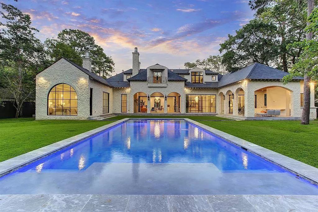 The Houston Home is a an enchanting fusion of French elegance and chic, contemporary vision now available for sale. This home located at 721 Ourlane Cir, Houston, Texas; offering 8 bedrooms and 11 bathrooms with over 12,000 square feet of living spaces.