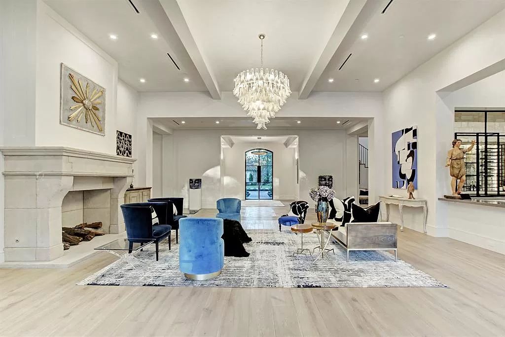 The Houston Home is a an enchanting fusion of French elegance and chic, contemporary vision now available for sale. This home located at 721 Ourlane Cir, Houston, Texas; offering 8 bedrooms and 11 bathrooms with over 12,000 square feet of living spaces.
