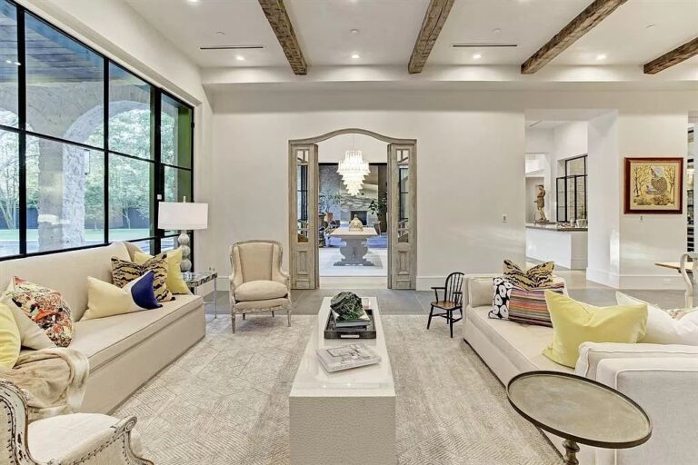 $9,980,000 Houston Home features Enchanting Fusion of French Elegance