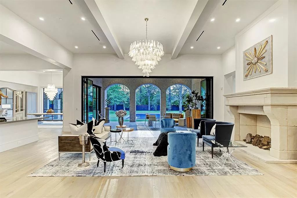 The Houston Home is a an enchanting fusion of French elegance and chic, contemporary vision now available for sale. This home located at 721 Ourlane Cir, Houston, Texas; offering 8 bedrooms and 11 bathrooms with over 12,000 square feet of living spaces.