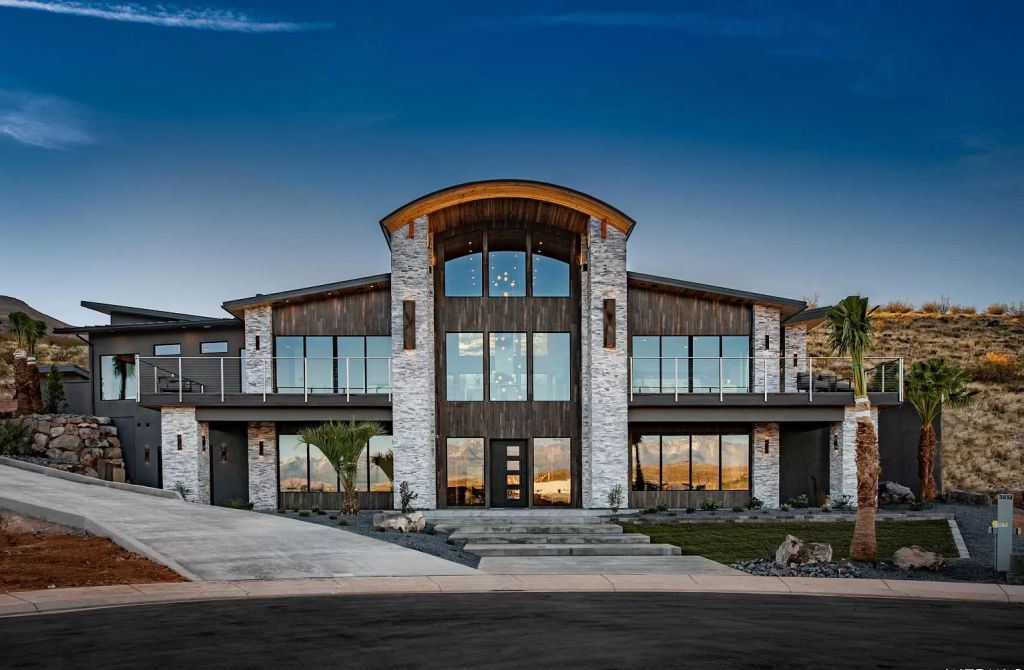 The Home in Utah is a luxurious home boasts the finest of finishes and taste in every square inch now available for sale. This home located at 3652 S Cypress Point Rd, Hurricane, Utah; offering 4 bedrooms and 5 bathrooms with over 6,000 square feet of living spaces.