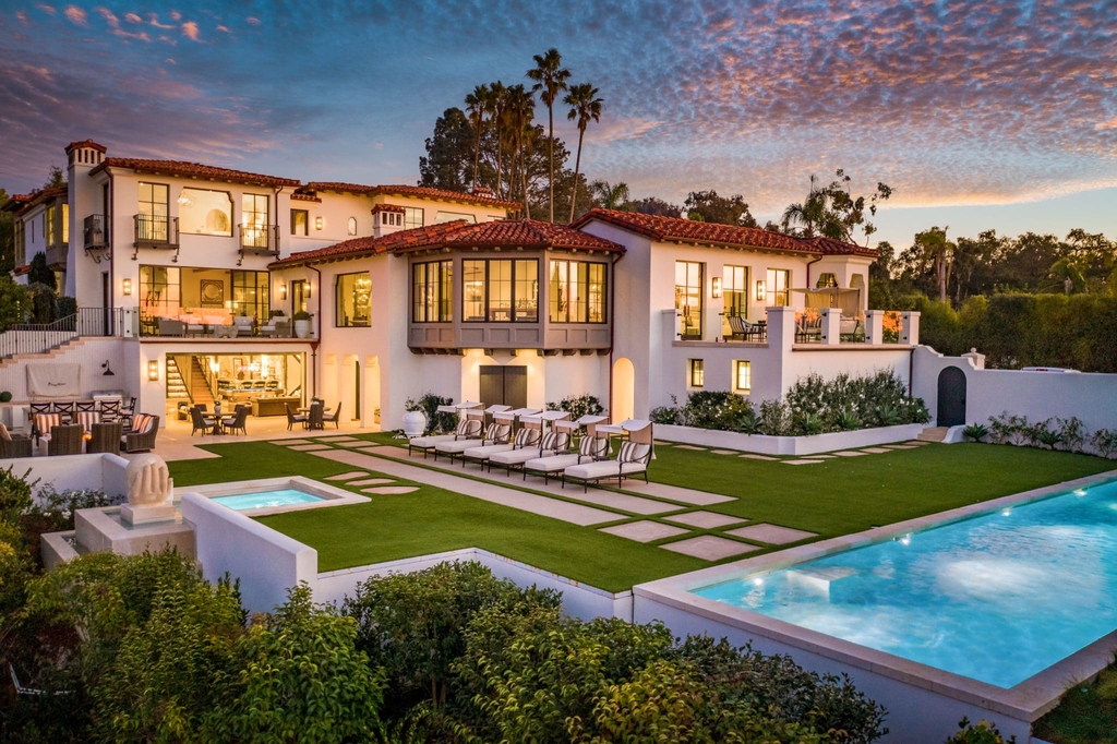 The California Architectural Masterpiece is an exceptional contemporary Spanish home is meticulously designed now available for sale. This home located at 1320 Muirlands Dr, La Jolla, California; offering 7 bedrooms and 10 bathrooms with over 12,600 square feet of living spaces.