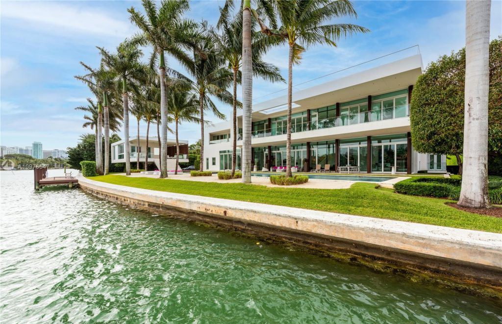 The Iconic Modern Estate in Miami Beach is sited on guard-gated La Gorce Island on an exquisitely manicured lot now available for sale. This home located at 88 La Gorce Cir, Miami Beach, Florida; offering 9 bedrooms and 15 bathrooms with over 17,000 square feet of living spaces. 