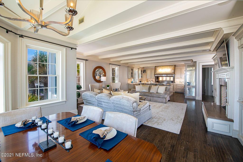 The Oceanfront Estate is a grand presence reminiscent of the deep South and the musings of a Hollywood producer now available for sale. This home located at 1063 Ponte Vedra Blvd, Ponte Vedra Beach, Florida; offering 5 bedrooms and 7 bathrooms with over 11,500 square feet of living spaces.