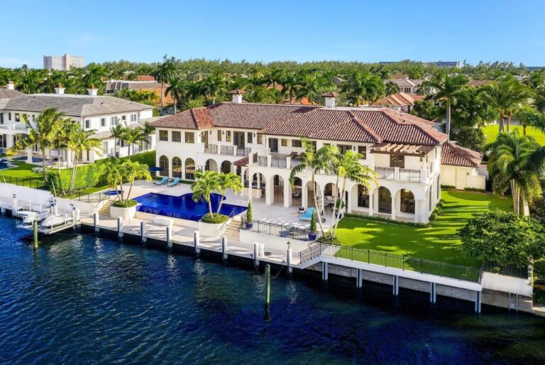 An Impeccable Palm Beach Style Mansion In Boca Raton Offering Luxurious 