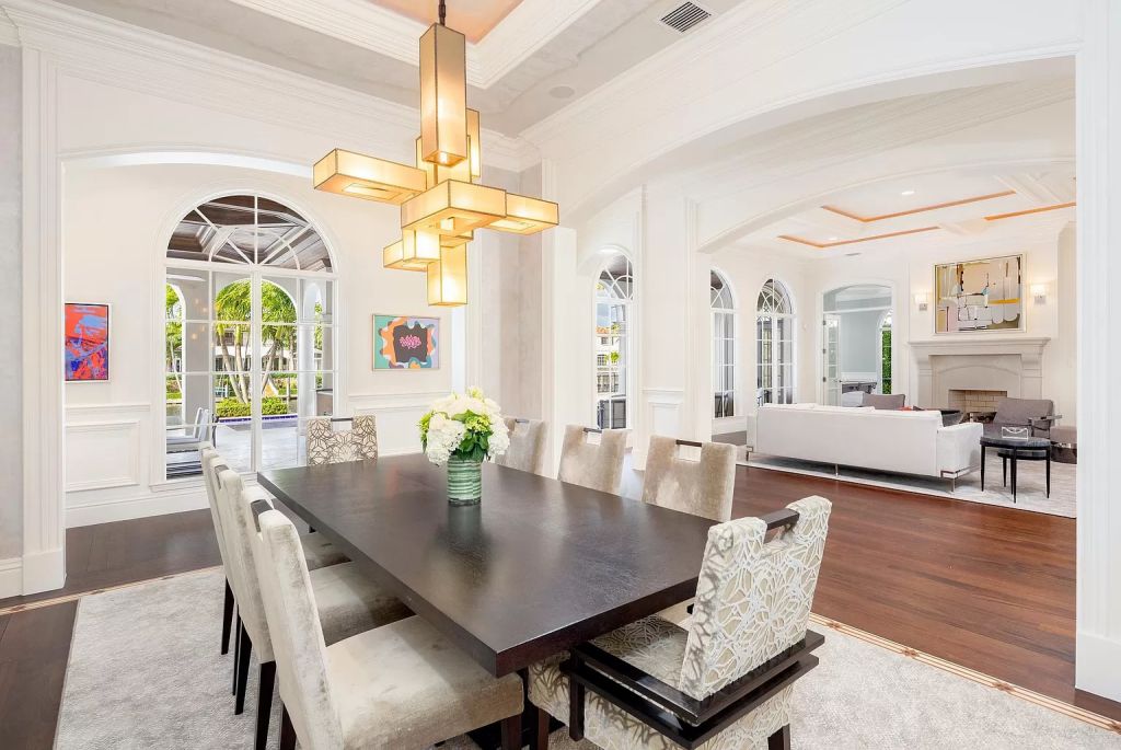 The Mansion in Boca Raton is a transitional design style estate in the prestigious community of Royal Palm Yacht & Country Club now available for sale. This home located at 191 W Key Palm Rd, Boca Raton, Florida; offering 7 bedrooms and 10 bathrooms with over 10,000 square feet of living spaces.