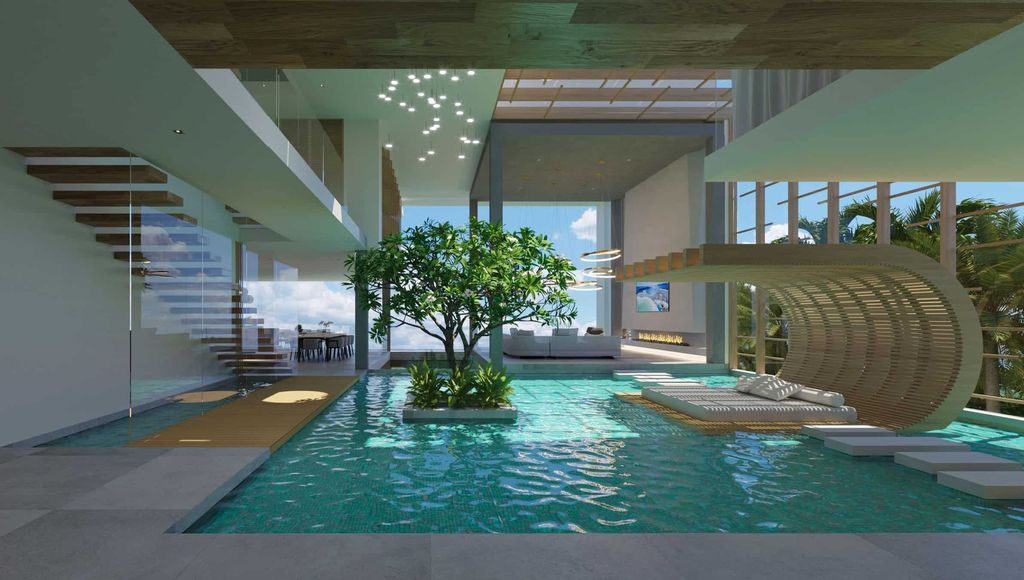 Concept Design of Royal Plams House is a project located in Gold Coast, Queensland, Australia was designed in concept stage by Chris Clout Design in Tropical contemporary style; it offers luxurious modern living. 