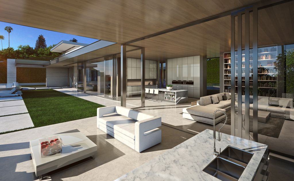 Conceptual Design of Shadow Hill Residence is a project located in Beverly Hills, Los Angeles, California was designed in concept stage by McClean Design in Modern style; it offers luxurious modern living style in California. 